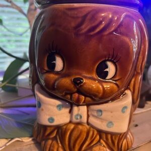 Vintage Whimsical 1960’s Brown and cookie jar canister